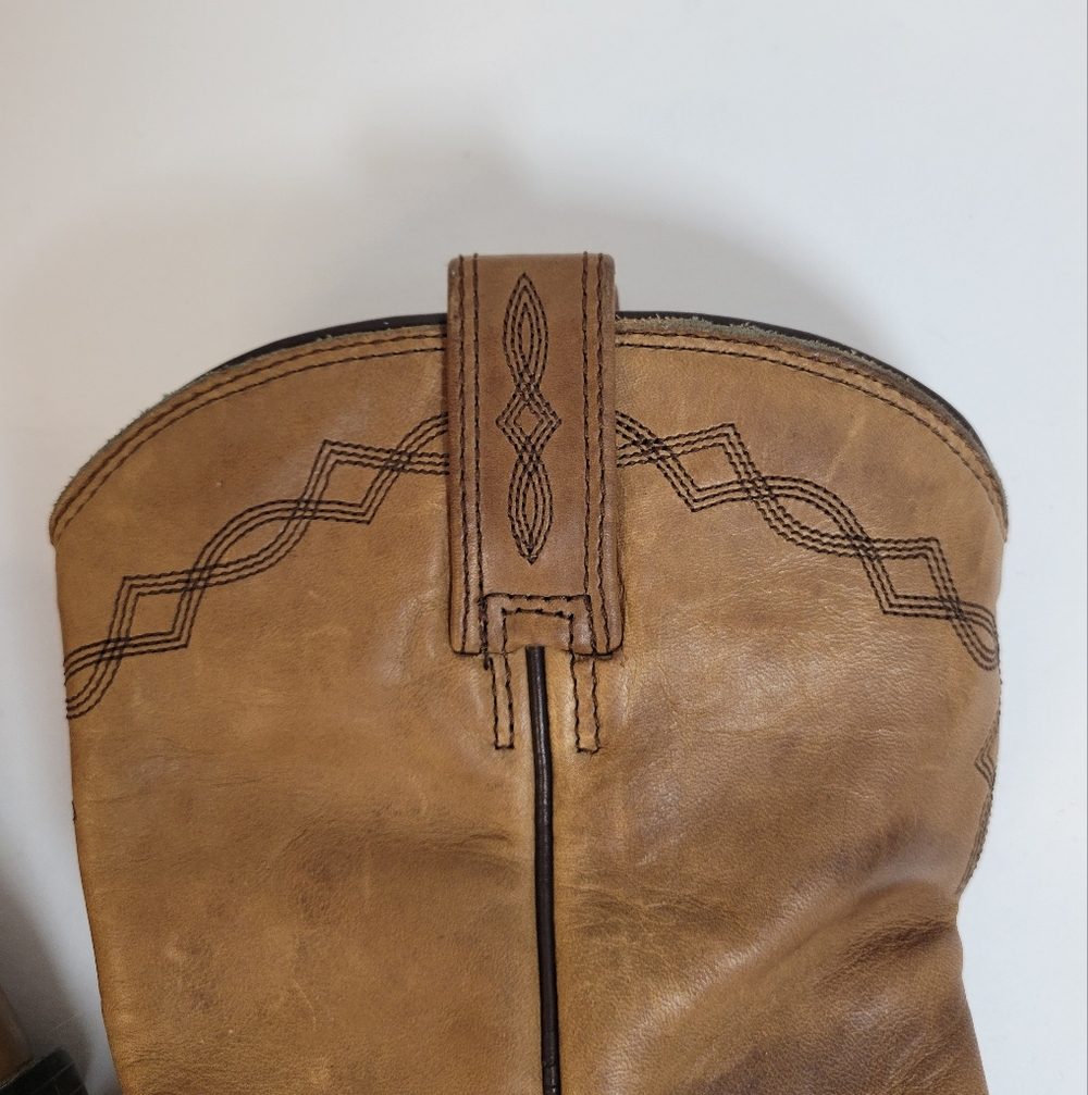 Ariat Heritage Western Roper Distressed Leather Low-profile Cowboy Boat - Picture 2 of 9